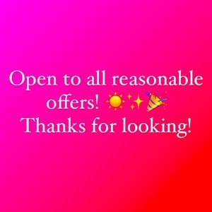 Hi! Thanks for shopping my closet✨🤍☀️